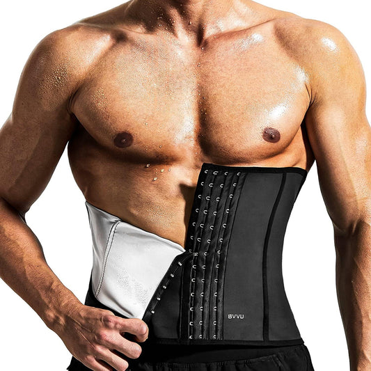 Waist Trainer Trimmer for Men,Mens Waist Trainer Tummy Control Sweat Wrap