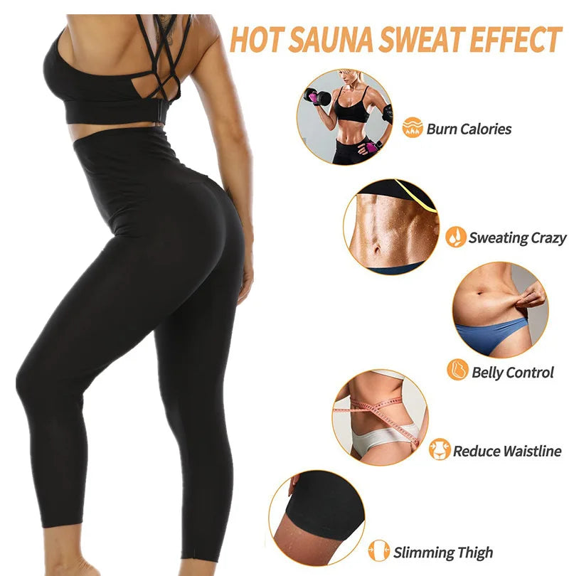 Waist Trainers Sweat Sauna Pants Body Shaper Slimming Pants Women Waist Trainer Tummy Hot Thermo Sweat Leggings Fitness Workout